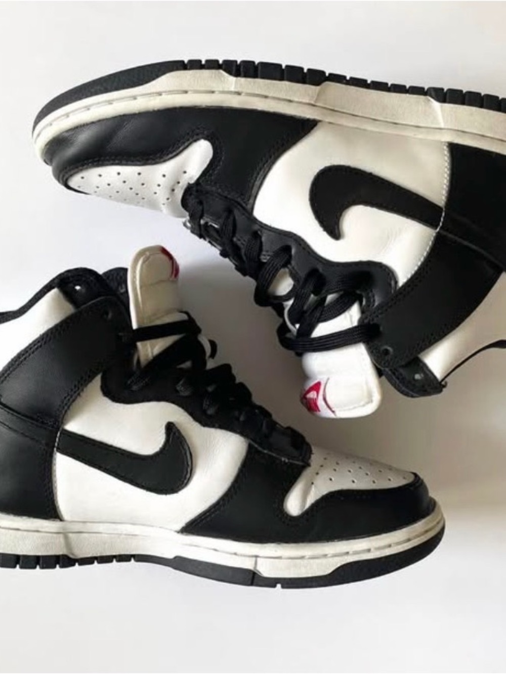Nike Black and White High-Top Sneakers